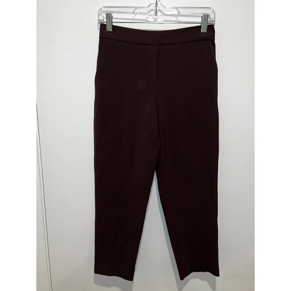 Aritzia Babaton Brown High Rise Relaxed Fit Trousers Women’s Size 4 - Picture 1 of 11